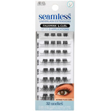 Seamless Undies Underlash Eyelash Extensions Refill, Faux Mink L Curl Lash Cluster Kit, Intense Flick Curl Lash Extensions, Up to 5 Applications,
