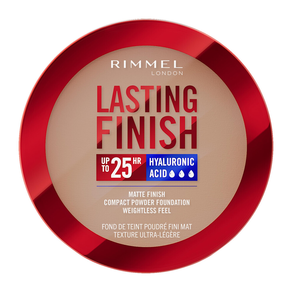 Lasting Finish 25 HR Compact Foundation 009 Honey, Matte Buildable Coverage, Powder-to-Cream, Anti-Pollution Shields, SPF 20, Hyaluronic Acid,
