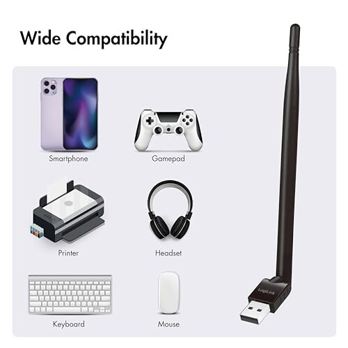 USB-Adapter Bluetooth 5.3 mit Antenne 150 m 1
