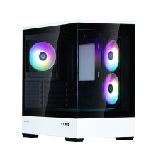 Boîtier PC Mini Tour senza alimentatore - ZALMAN P30 BW (Nero/Bianco) - Micro ATX/Mini-ITX - 3x120mm A-RGB - USB-C/3.0/Audio HD