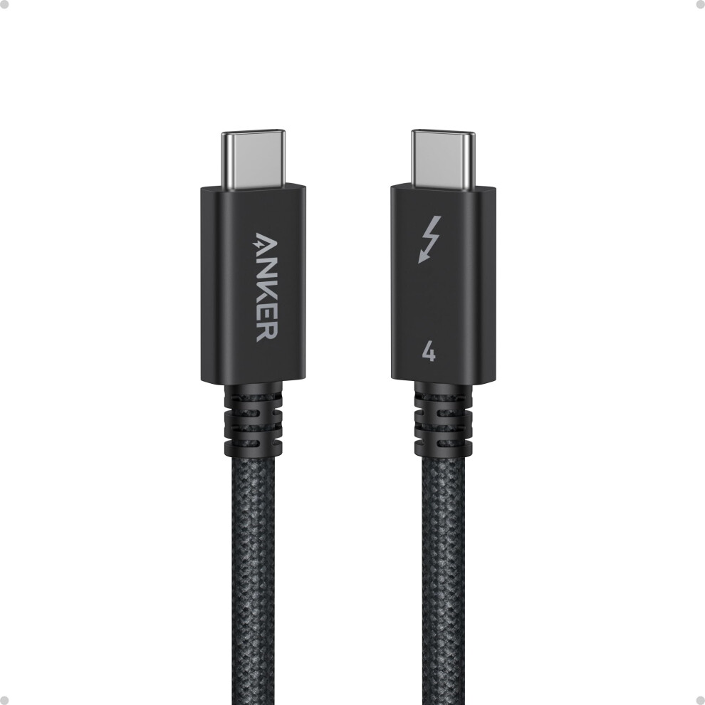 Prime Thunderbolt 4 Cable, 3.3 ft USB C to USB C Cable, 240W Charging, 40Gbps Data Transfer, Supports 8K/4K Displays, For iPhone 16 Series, MacBook