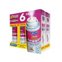 6 PACK JOHNSONS 4FLEAS HOUSE FLEA FOGGER KILLER BOMB SPRAY ROOM TREATMENT