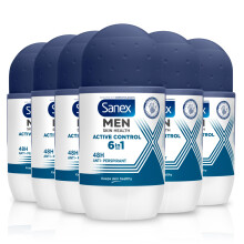 Men Sensitive Antiperspirant Roll-On Deodorant 50ml, 48 hour sweat protection, odour-fighting formula, slows down odour release, gentle on skin, 0%