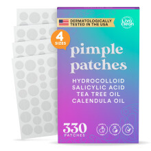 Livaclean 330 ct Pimple Patch per viso con olio di olio di t acido salicilico e olio di calendula - quattro dimensioni - patch di pimpo cerotto idro