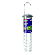 Heavy-Duty Deluxe Stainless Steel Large 30cm Hanging Wild Bird Feeders - Seed, Peanut/Sunflower Hearts or Fat Ball Versions, (Fat Ball Suet Feeder)