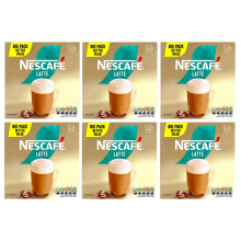 Latte x12 Instant Coffee Sachets (Pack of 6, Total 72 Sachets)
