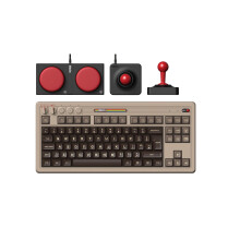 Retro Mechanical Keyboard, Bluetooth/2.4G/USB-C Hot Swappable Gaming Keyboard with 87 Keys, Dual Super Buttons and Super Stick for Windows and Android