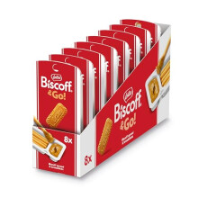 & Go - Sweet Spread & breadstick Snack - Caramelised Biscuit Flavour - Vegan - No Colours or Added Flavours - 8x45g - 360g
