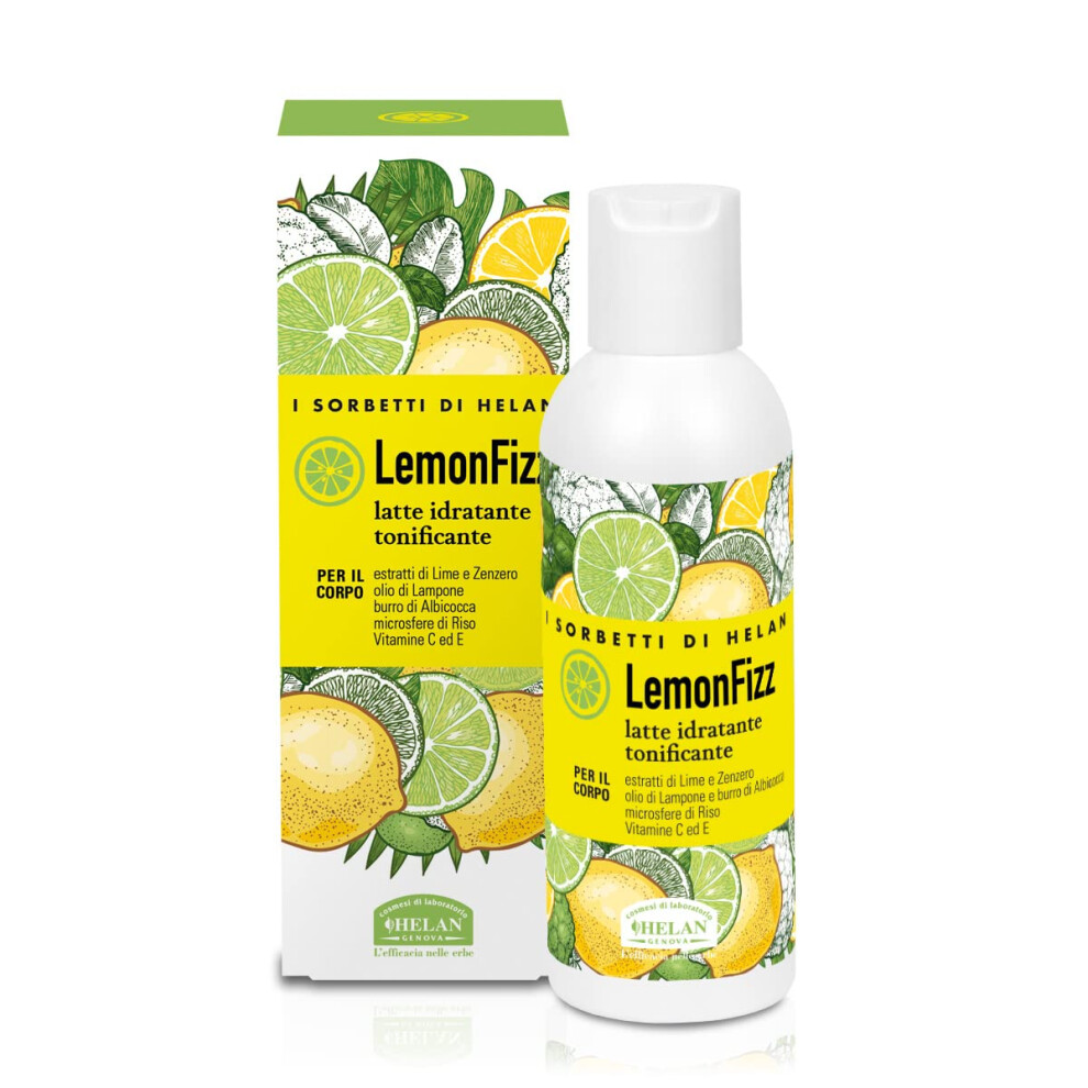 Helan Cream I Sorbetti Lemonfizz - Moisturising, Scented Body With Vitamin C & E, Lime & Ginger Extracts - Gentle Moisturiser & Body Milk With Firming,