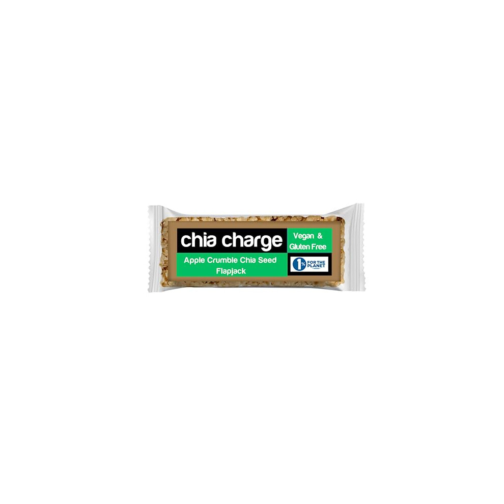 Chia Charge Energy Bars Â Vegan & Gluten Free Â Planted Based Mini Flapjacks (30G) Â Palm Oil & Dairy Free Â Pack Of 18 (Apple Crumble)