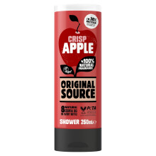 Crisp Apple Shower Gel with 100% Natural Fragrance, Vegan Shower Gel, Paraben Free Body Shower Wash, Multipack of 6 x 250ml