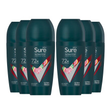 Women 72H Motion Sense Antiperspirant Deodorant Roll-on with 0% Alcohol Nonstop Odour Protection, Ultra Fresh 50ml (Pack of 6)