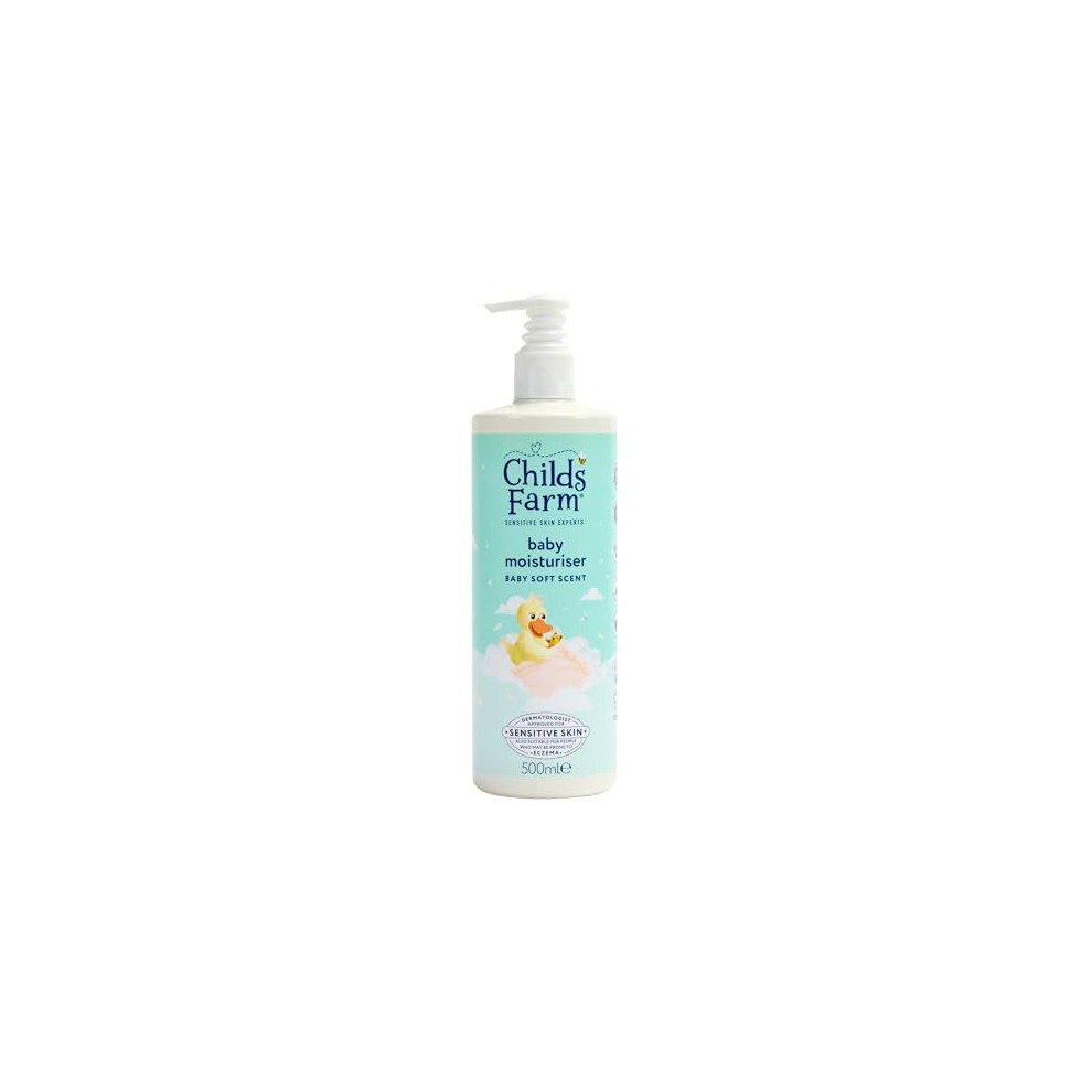 Baby Moisturiser, Baby Soft Scent | Moisturising & Hydrating | Suitable for Newborns with Dry, Sensitive & Eczema-prone Skin, 500ml