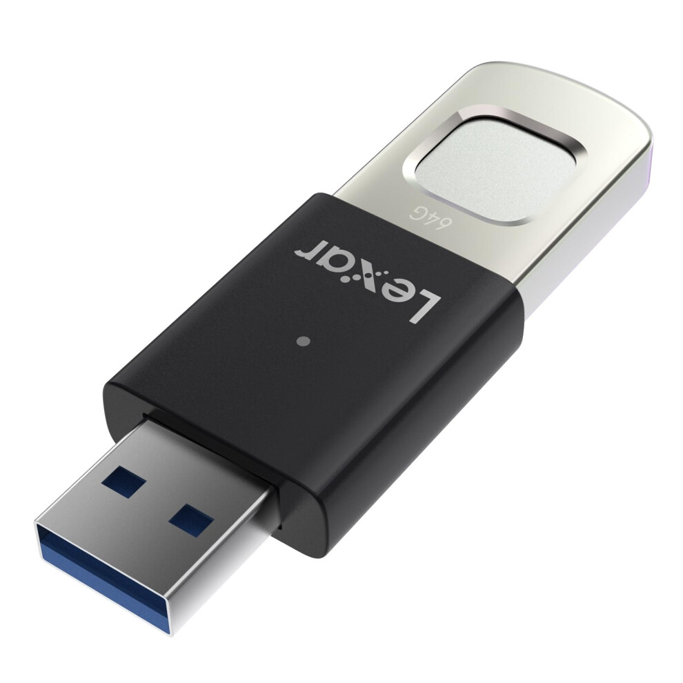 JumpDrive Fingerprint F35 PRO 64GB USB3.0 Flash Drive, Up to 300MB/s Read/150MB/s Write USB Stick, 10 Fingerprint IDs Allowed Memory Stick, USB Drive