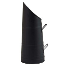 Srendi Heavy Duty Anthracite 23" Coal Hod, Bucket Coal Scuttle Black Bronze Galvanised High Quality for Fireplace Fire Side Option with Shovel and