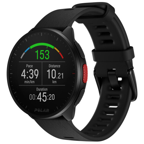 Relógio - Plástico, Silicone Preto - Polar - 900102174
