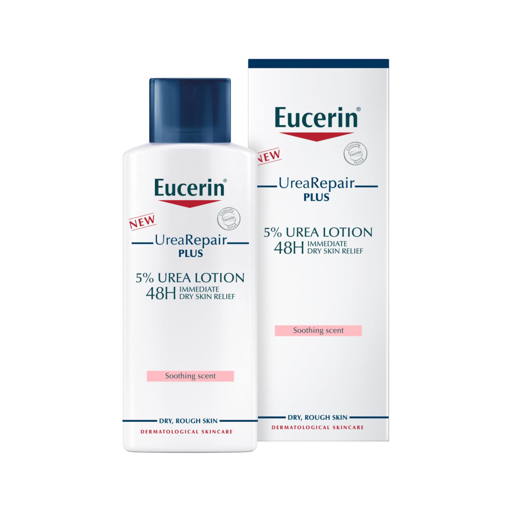 UreaRepair PLUS 5% Urea Scented Lotion 250ml, Intensive Body Cream for Dry and Rough Skin, Lightly-Scented Skincare with Urea for Dry Skin