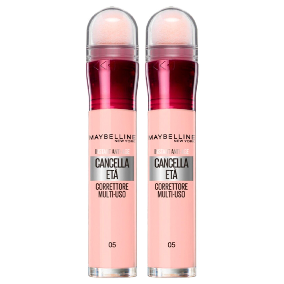 New York Instant Anti-Age Corrector Multi-Purpose Colour 05 Pink Illuminating Corrector with Sponge Applicator - 2 Cosmetics