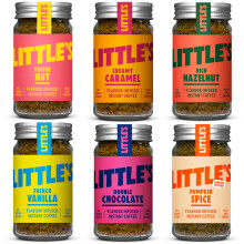 Little's Flavoured Instant Coffee Dragons Den Bundle, 6 Pack (50g x 6) - Flavours: Vanilla, Caramel, Rich Hazelnut, Toffee Nut, Double Chocolate,