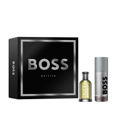 BOSS Men's 2 Piece BOSS Bottled Festive Giftset including an Eau de Toilette 50ml and Men's Spray Deodorant 150ml