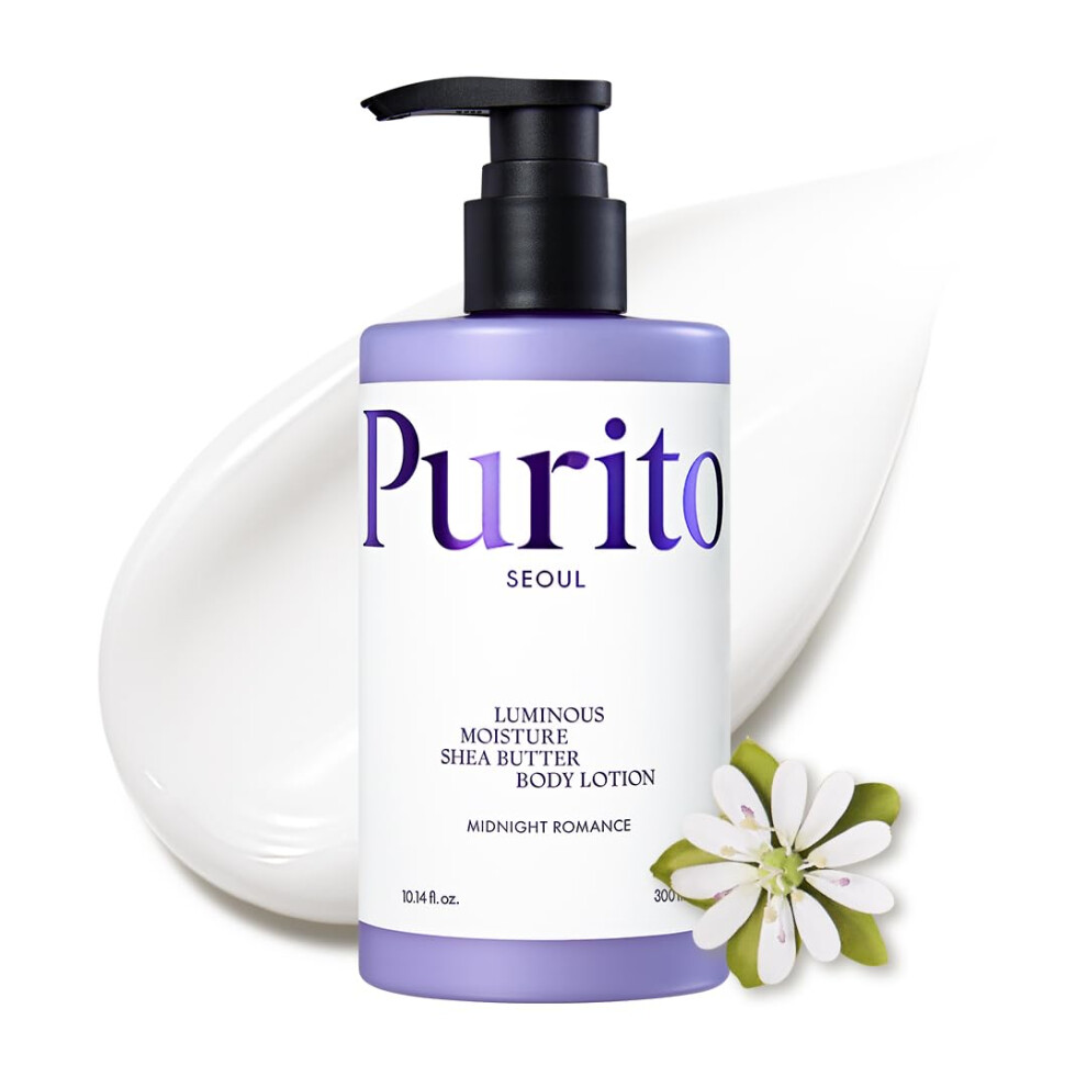 Purito Luminous Moisture Shea Butter Body Lotion, Shea Butter, Gentle On Skin, Moisturizing, Dry Skin, Pump Bottle, K-Beauty, 300Ml / 10.14 Fl. Oz. (300Ml,