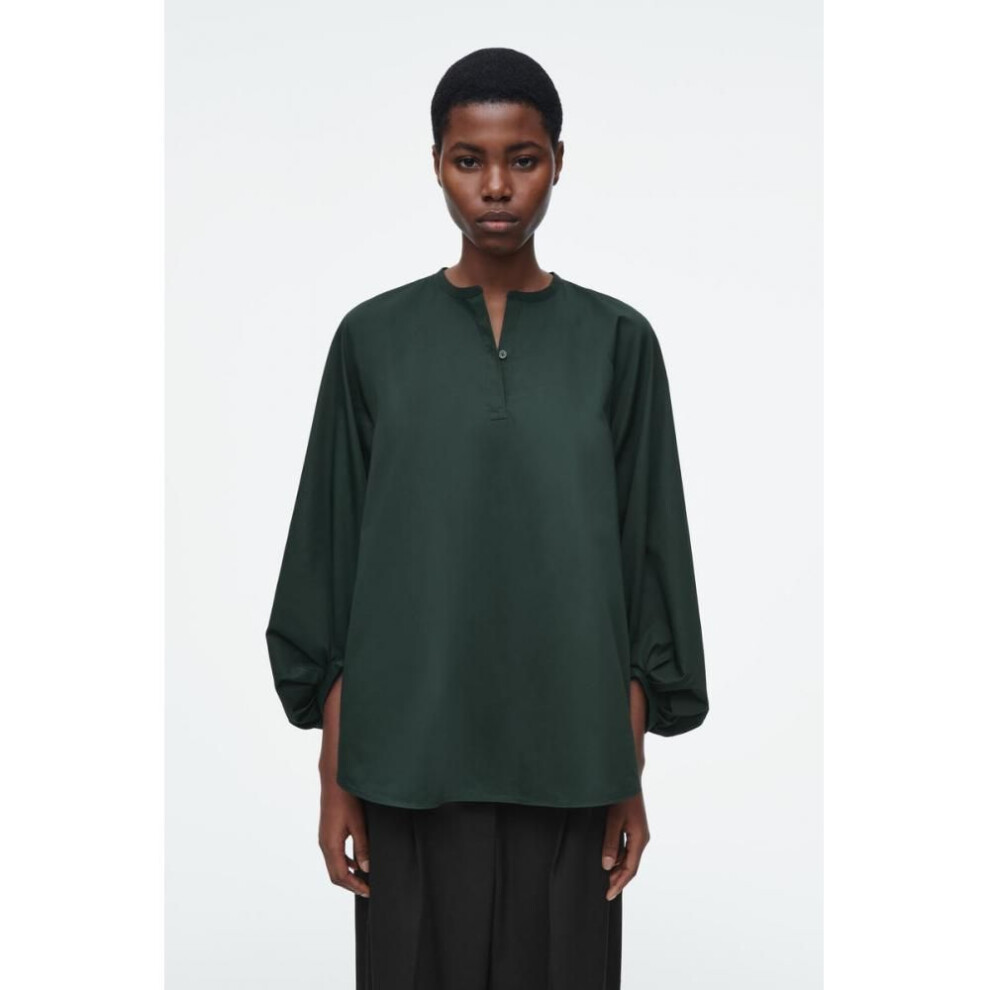 (dark green/40) Cos Japan Balloon Sleeve Blouse