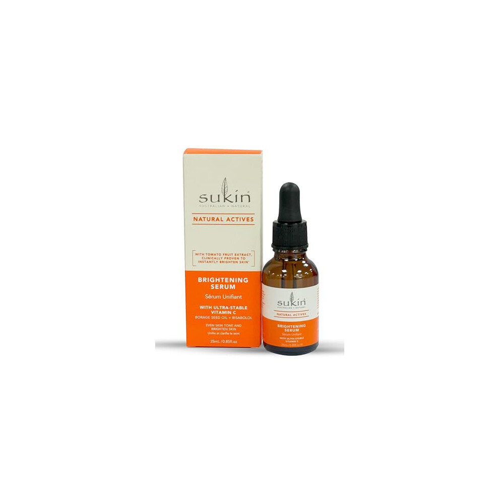 - Natural Actives Brightening Serum - Natural Face Serum with Ultra Stable Vitamin C - Skin Care, Vitamin C Serum for Face, Face Care, Hydrating Serum