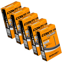 Race 28 700 x 20-25c Inner Tubes - Long Presta 80mm Long Valve (Pack of 5),Black