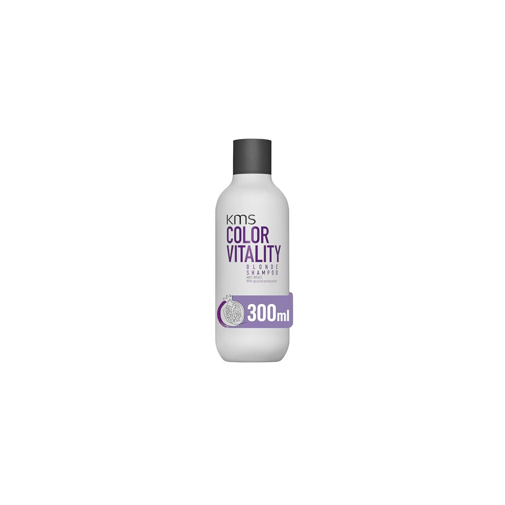 Kms Colorvitality Blonde Shampoo For Blonde Hair, 300Ml, Color Protection, Shine, Hydration, With Upcycled Pomegranate, Vegan Formula