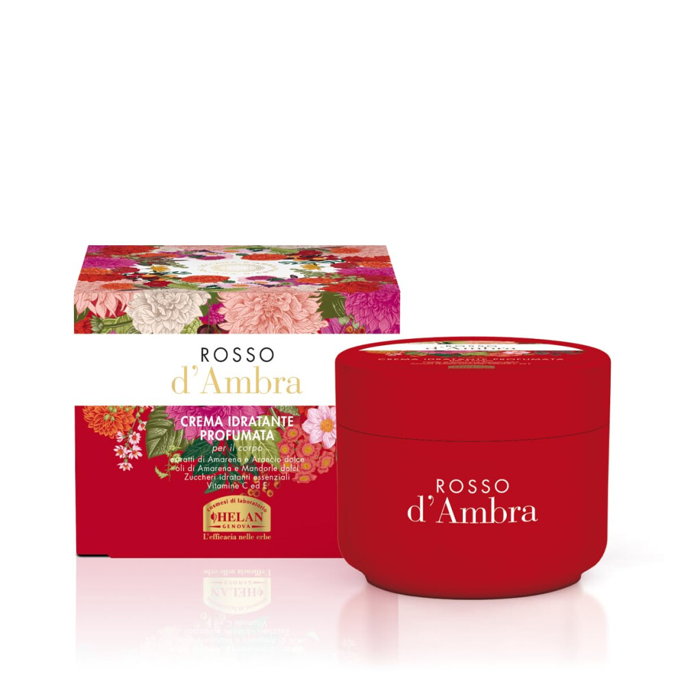 Helan Amber/Red/Cream - Moisturizing Body Dry Skin With Sweet Almond Oil Vitamin C And Vitamin E Antioxidant, Natural Origin Scented Body