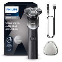 Rasoi elettrico - PHILIPS - Serie 5000X - 100% impermeabile - SkinProtect - Testa flessibile 360
