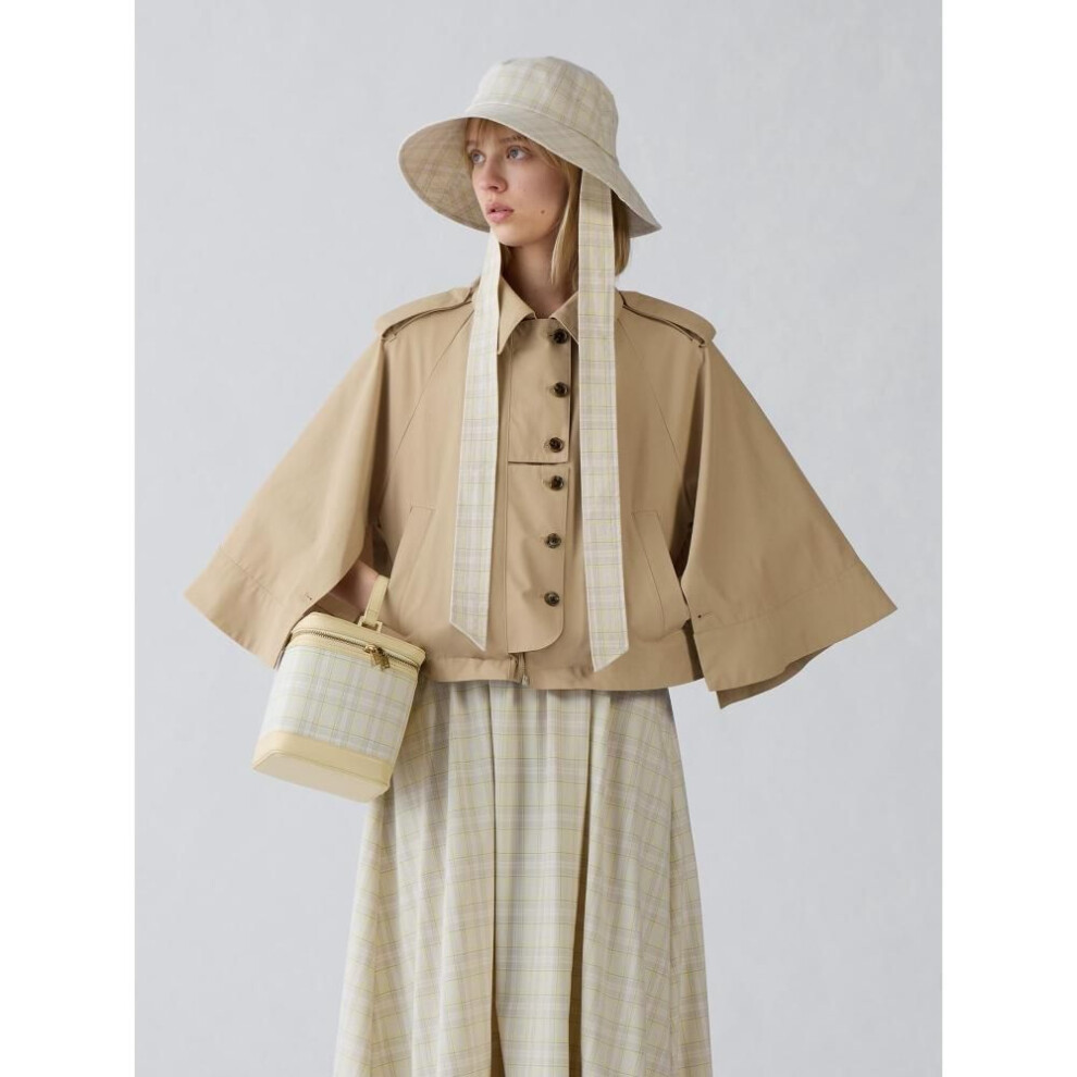 (32 BEIGE/S) Gu By Uniqlo Short Cape Coat By Rokh