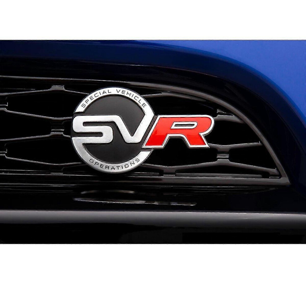 Metal grille and bonnet emblems for Range Rover SVR - Rear badge sticker