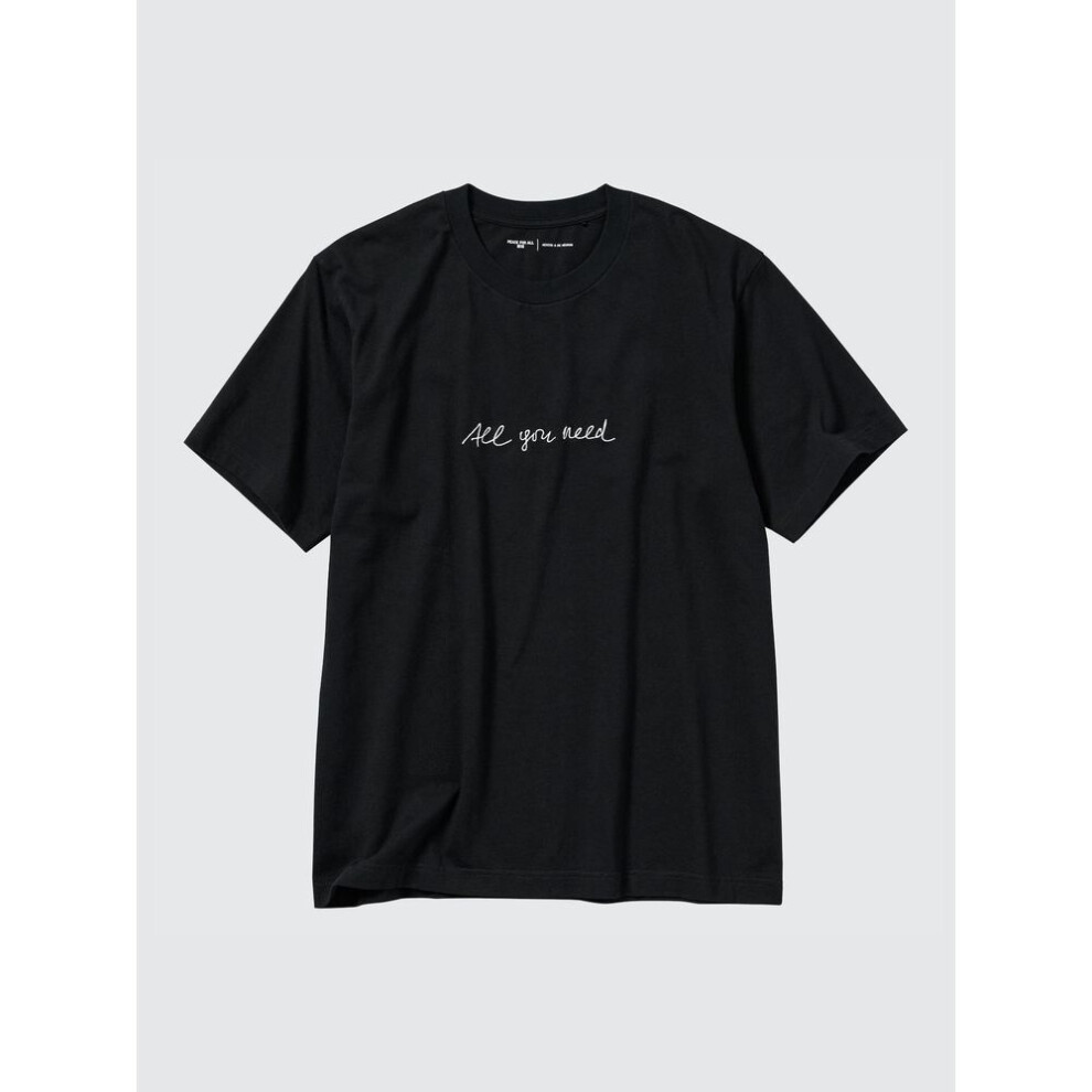 (09 BLACK/M) Uniqlo Japan Peace For All Graphic Tee  Short Sleeve  Regular Fit  Herzog   De Meuron
