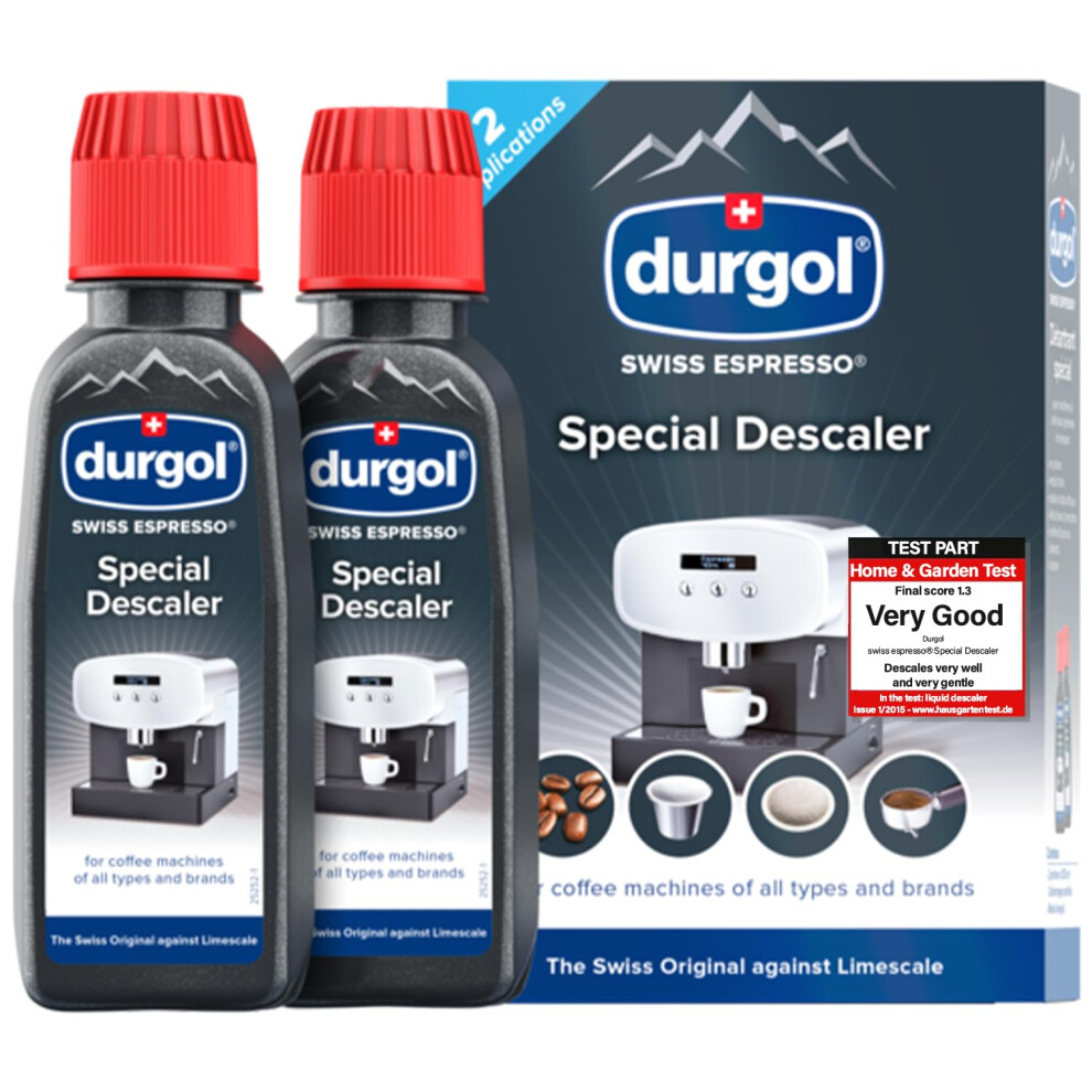 Swiss Espresso Special Decalcifier for all Coffee Machines, 2 x 125ml