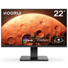 22 Inch Computer Gaming Monitor, FHD 1080P Desktop Display with 2 Speakers, 100HZ Ultra Thin Bezel/Eye Care/Ergonomic Tilt, HDMI VGA Ports LED Monitor