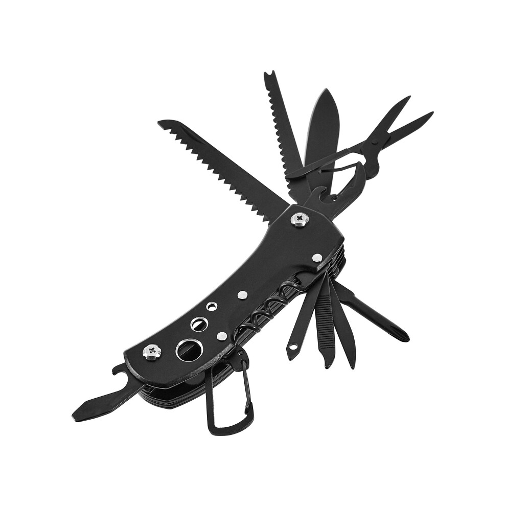 Amazon 15-In-1 Multitool Pocket Knife With Sheath, Black