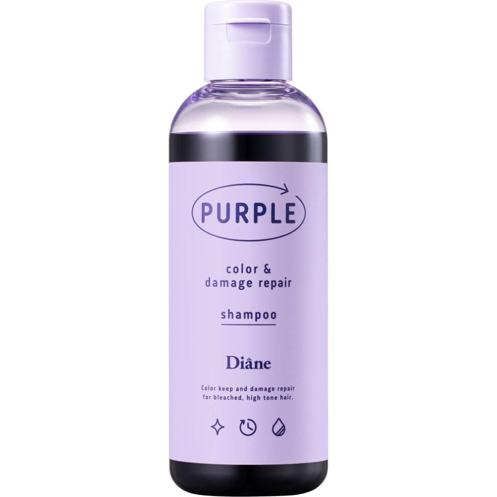 Nature Labo Diane Colored Shampoo Purple 200ml Hair Color For Black Hair Black Hair Coloring After Thoroughly Wetting Hair And Removing Dirt, Take An