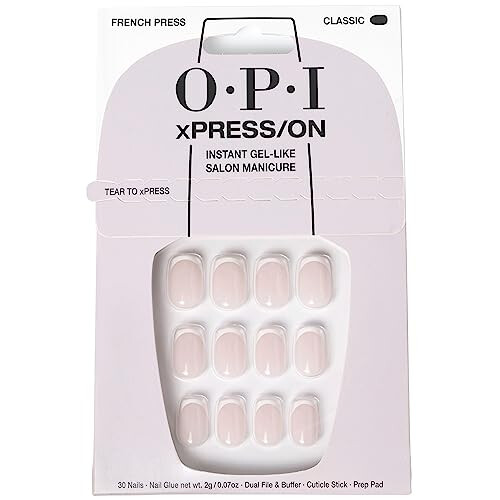 OPI Herbruikbare nagels, gel-effect - French Press