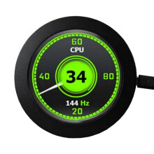 7.4cm 2.1 inch 480X480 IPS 450nit LCD Round Monitor,mini HDMI Video Port,Micro USB Power,for DIY CPU GPU Temperature PC Case Display