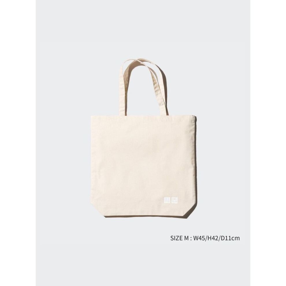 (01 OFF WHITE/M) Uniqlo Japan Reusable Bag  Cotton