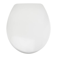O-shaped Heavy-Duty Soft-Close and Quick-Release Urea Toilet Seat, Universal Size, White, 37 x 42.5 cm