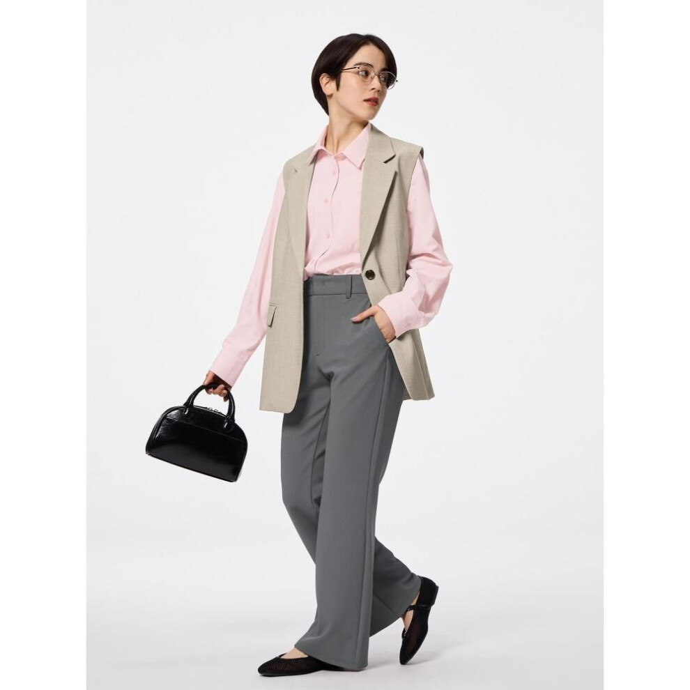 (65 BLUE/XS) Gu By Uniqlo Slim Flare Pants Z+e