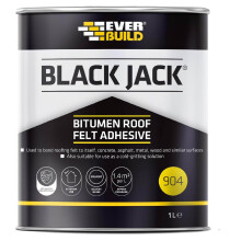 Black Jack 904 Roof Felt Adhesive – High Strength – Black – 1 Litre