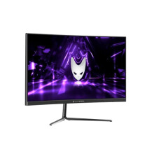 - KRYPTO Gaming Monitor QLED 27'' QHD (2560x1440), VA Panel, 16:9, Curved R1500, 1ms, 144 Hz, 2x HDMI, Display Port, UK Plug, Black