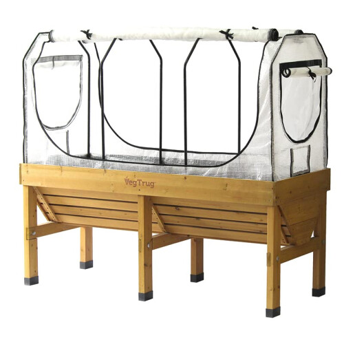 Medium Greenhouse Frame & Multi Cover Set, White 2