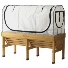 Medium Greenhouse Frame & Multi Cover Set, White