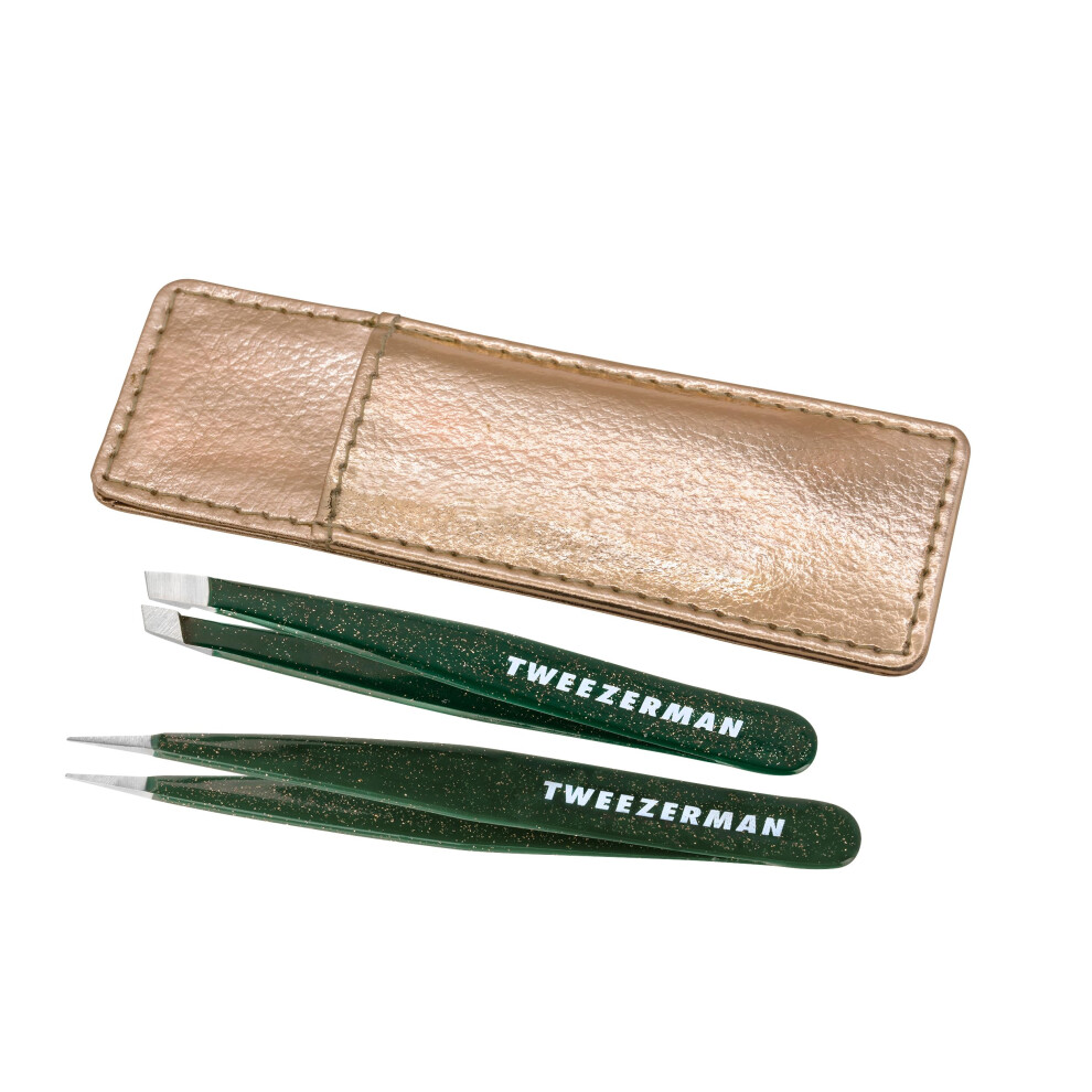 Enchanted Garden Mini Tweezer Set - Eyebrow Tweezers for Women and Men