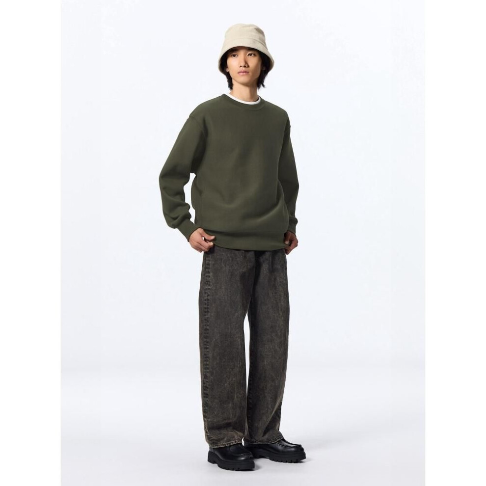 (08 DARK GRAY/27inch) Gu By Uniqlo Baggy Jeans+ec  Length 80.0cm Long