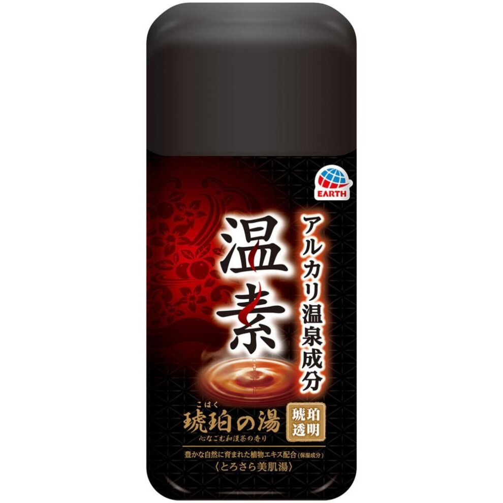Earth Onmoto Kohaku-no-yu Bath Salt Powder Hot Spring Ingredient 600g (quasi-drug) High Performance Powder High Performance To Open The Bottle, Open I